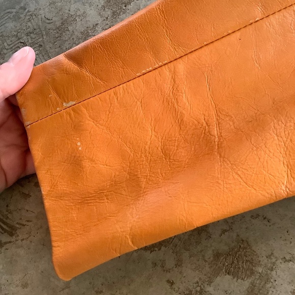 Vintage Eau De Cuir Unique Orange Leathe Jacket - Picture 11 of 12